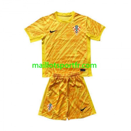 Maillot de Foot Croatie Gardien Enfant Domicile UEFA Euro 2024